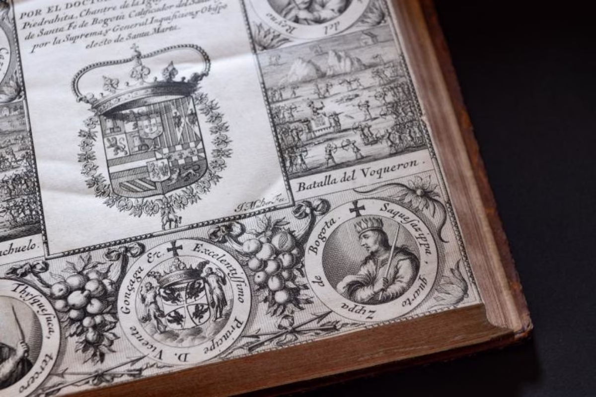 Portrait of Sagipa, the last Zipa of Bacata (Bogotá), who allied himself with Gonzalo Jiménez de Quesada, from Historia General de las Conquistas del Nuevo Reyno de Granada by Lucas Fernandez de Piedrahita.